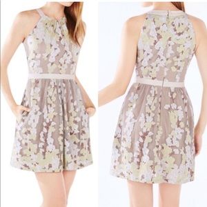 BcbgMaxazria Cailyn Silver Dove Floral Lace